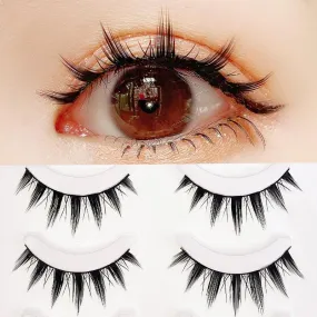 VenusFox New 5 Pairs Eyelashes Cos Dance Performance Eyelash Handmade Acrylic Cross Eyelash Female Japanese 3D Natural Lashes
