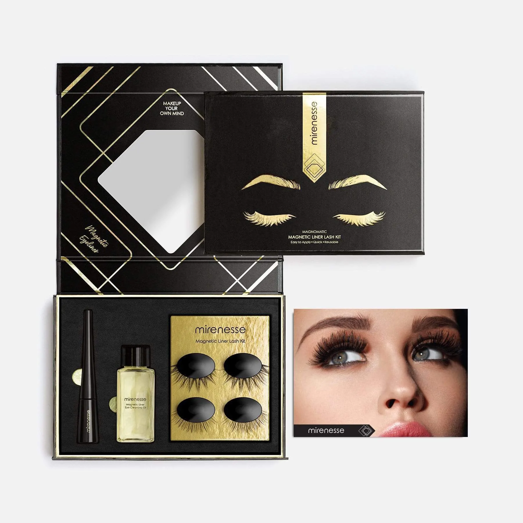 Winner Best Magnomatic Magnetic Eyeliner   5D Lashes  -  Natural Audrey